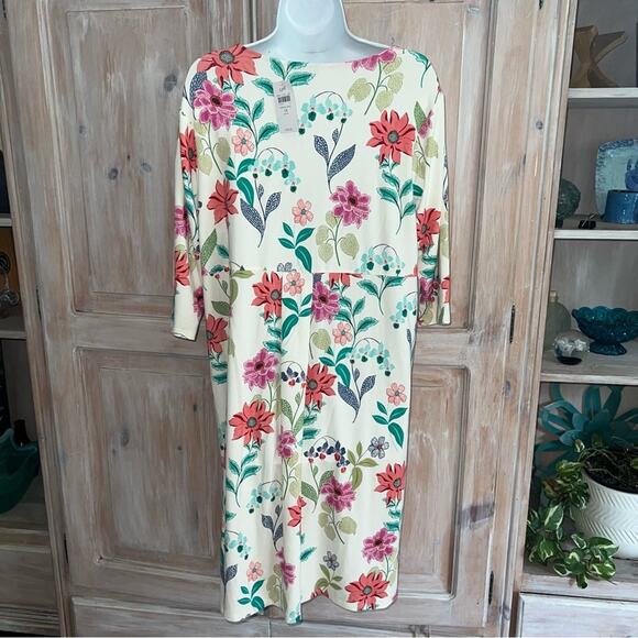 J. Jill Floral Dress Women’s 1X NEW - Picture 7 of 11